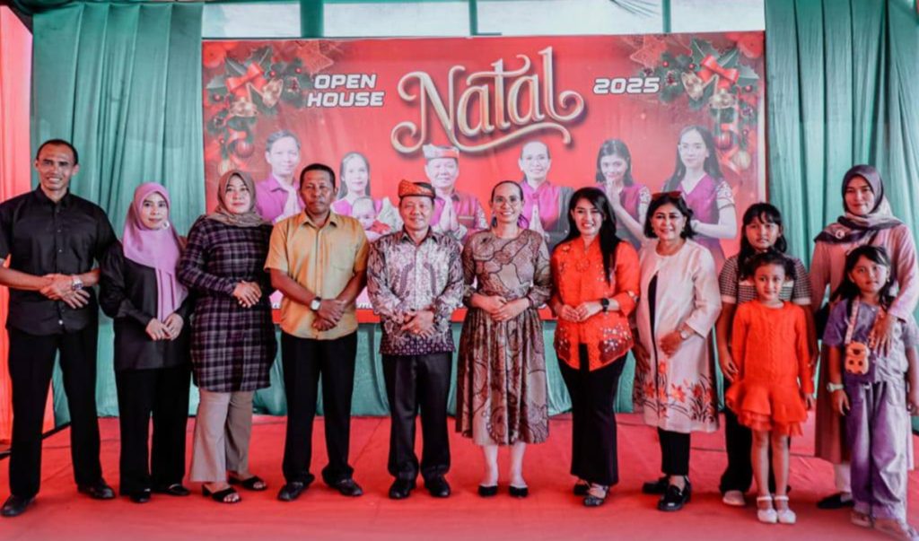 OPEN HOUSE WABUP KTT - Suasana Open House Natal di Kediaman Wakil Bupati Tana Tidung pada hari Jumat, (26/12/2025). Wakil
