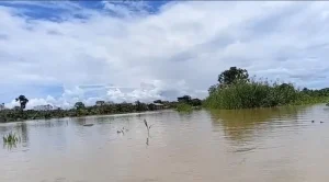 DILANDA BANJIR - Tampak wilayah RT 20, Desa Malinau Kota, yang terdampak banjir, pada Kamis (19/3/2026). HO KETUA RT 20 DESA MALINAU KOTA