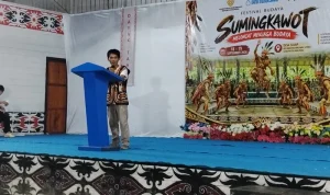 Ketua Panitia Festival Budaya Sumingkawot, Melkias, S.Pd. (HO PANITIA PESTA BUDAYA SUMINGKAWOT)
